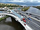 Barrandovský most v rekonstrukci (7. íjna 2022)