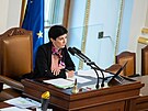 Pedsedkyn Snmovny a éfka TOP 09 Markéta Pekarová Adamová. (11. íjna 2022)