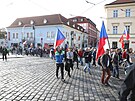 Prvod a demonstrace v Praze za odvolání vlády premiéra Petra Fialy. (12. íjna...