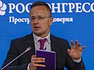 Maarský ministr zahranií Péter Szijjártó na energetickém fóru v Moskv (13....