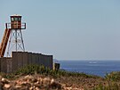 Oputné stanovit libanonské armády nedaleko hranic s Izraelem (6. íjna 2022)