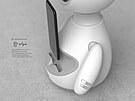 Designový koncept dokovací stanice Robot Ribo