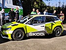 koda Fabia RS Rally2 pi testovacích jízdách