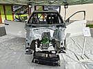 Zesílená karoserie a pasivní bezpenostní prvky koda Fabia RS Rally2
