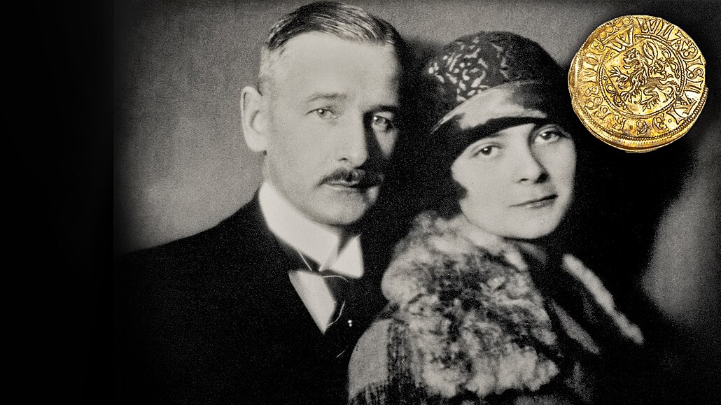 Ji�í Zedtwitz s man�elkou Marií roz. Bechiniovou z La�an (20�30. léta 20....