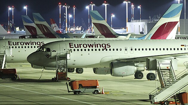 Stvka pilot nzkonkladovch aerolinek Eurowings za lep pracovn podmnky (17. jna 2022)