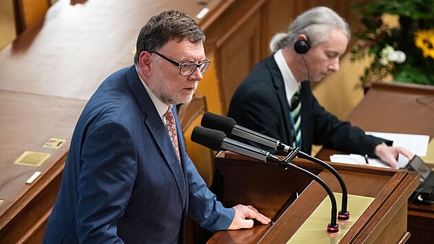 Jednání Poslanecké sněmovny. Na snímku Zbyněk Stanjura. (18. října 2022)