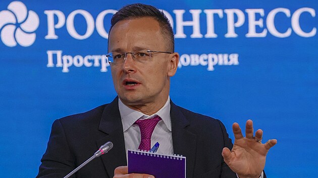 Maarsk ministr zahrani Pter Szijjrt na energetickm fru v Moskv (13. jna 2022)
