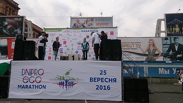Ukrajinsk bkyn Vladilena Kokina na jedn ze sout