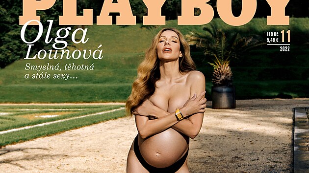 Thotn Olga Lounov na tituln stran magaznu Playboy
