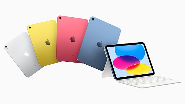 Dest generace iPadu je barevn.