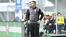 Pavel Horváth bhem utkání Plzn s Jabloncem.