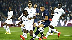 Kylian Mbappé z PSG v obleení hrá z Marseille.