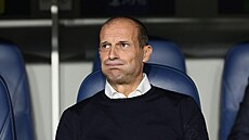 Trenér Juventusu Massimiliano Allegri bhem utkání Ligy mistr proti Maccabi...