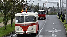 Pi píleitosti zahájení provozu nové trolejbusové trati Letany-akovice se...