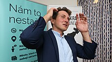 Lídr Richard Loskot ve volebním �tábu PRO! Ústí.