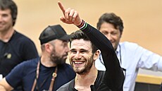 Radost Filippa Ganny po pekonání rekordu v hodinovce.