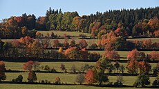 Podzimní píroda v podhí Hrubého Jeseníku (12. íjna 2022)