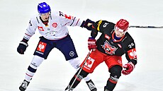 Momentka ze zápasu hokejové Ligy mistrů: Mountfield Hradec Králové - Eisbären...