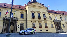 Policie zasahovala na brnnském magistrát (18. 10. 2022).