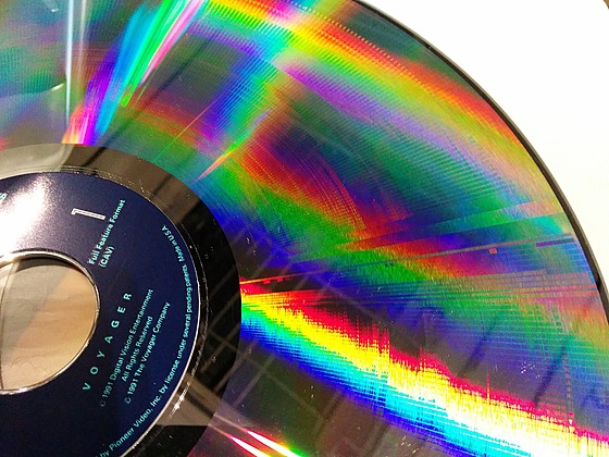 Ilustraní foto - LaserDisc zblízka