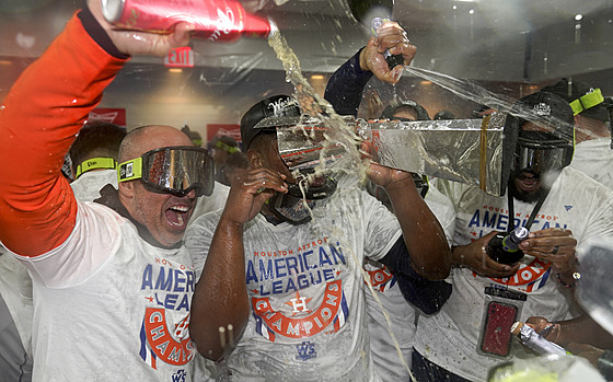 Radost hrá Houston Astros z triumfu v American League Championship.