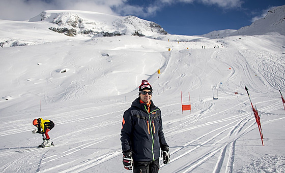 Didier Defago u trati v Zermattu