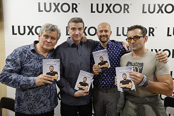 Miroslav Hanu�, Josef Mare�, Martin Moravec a Ond�ej Vetchý b�hem st�ede�ního...