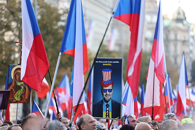 Vaněk ať se dostaví ke koni. Demonstranti naletěli na postavu z Havla