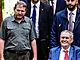 Prezident Milo Zeman (vpravo) a editel Lesn zprvy Lny Milo Balk.