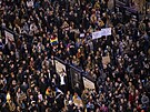V Praze demonstrovali podporovatelé LGBT+. (26. íjna 2022)