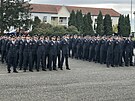 Slavnostn nstup slavsk 21. zkladny taktickho letectva k pedn velen...