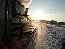 Jako strojvedoucí lokomotivy 423.009 bhem Mikuláské jízdy Choce  Litomyl v...