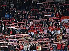 Fanouci 1. FC Köln na tribun v Uherském Hraditi