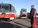 V Praze se nakládaly tramvaje, které metropole posílá darem na Ukrajinu (20....
