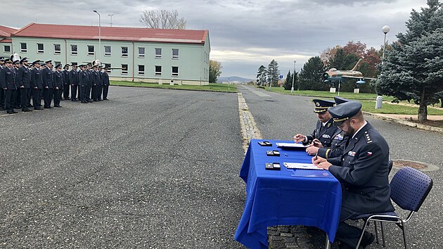 Slavnostní nástup příslušníků 21. základny taktického letectva v Čáslavi (26. října 2022)