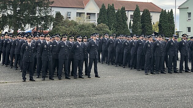 Slavnostní nástup čáslavské 21. základny taktického letectva k předání velení (26. října 2022)