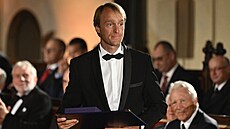 Rybář Jakub Vágner obdržel od prezidenta Miloše Zemana medaili Za Zásluhy 1....