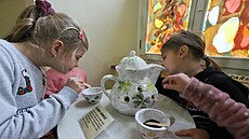 Interaktivní výstava Vnímám, i kdy� nevidím v sokolovském muzeu.