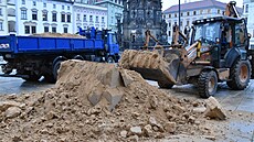 Socha Marie Terezie z Horního námstí v Olomouci vydrela na míst od srpna do...