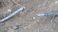 P�i výkopových pracích ve �ternberku p�ekopl bagrista vysokonap�ový elektrický...