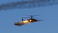 Ruská bojová helikoptéra Ka-52 (6. záí 2022)