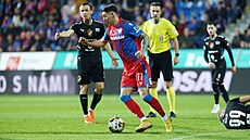 Plze�ský Erik Jirka u mí�e.