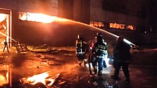 Po�ár skladi�t� v Petrohrad�. (26. �íjna 2022)