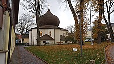 elezná Ruda s kostelem Panny Marie Pomocné z hvzdy. (15. 10. 2022)