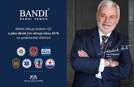 Majitel módní značky Pánské obleky Bandi děkuje a naděluje před Vánocemi  záchranářům, policistům, hasičům a dalším členům IZS slevu 50 % - Metro.cz