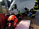 U nehody pom�hali i t�bor�t� hasi�i.