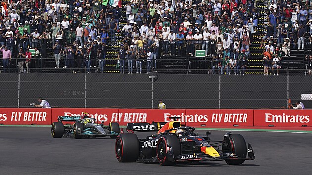 Max Verstappen z Red Bullu bhem Velk ceny Mexika.