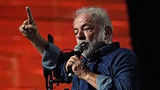 Staronový brazilský prezident Luiz Inácio Lula da Silva (30. íjna 2022)