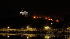 Nov osvtlený je poutní kostel na Zelené hoe od prosince 2017. Nyní by svtla...